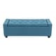 preview thumbnail 3 of 21, Porthos Home Iara Fabric Upholstered Flip Top Storage Ottoman Bench