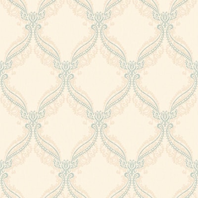 Seabrook Designs Pema Ogee Unpasted Wallpaper