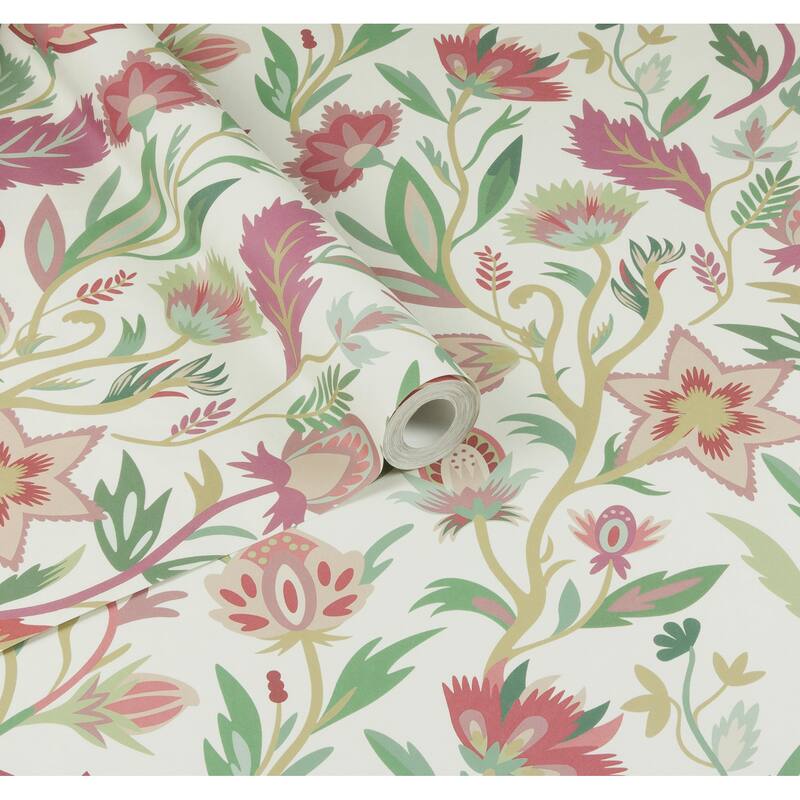 Arthouse Mallory Pink Vivid Floral Wallpaper