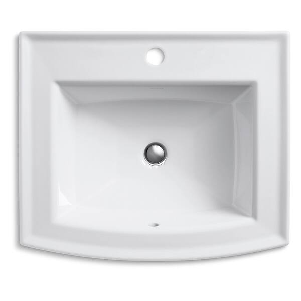 Kohler K 2356 1 Archer 22 5 8 Drop In Bathroom Sink With Kohler K 2356 1 Archer 22 5 8