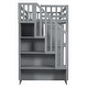 preview thumbnail 36 of 56, Twin Loft Bed w/Stairs, Bookshelf, Drawers, Desk & Wardrobe, Space-Saving for Kids & Teens.
