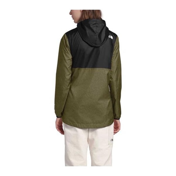 north face green black jacket