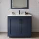Option Dark Blue / White Quartz Top / Matte Black