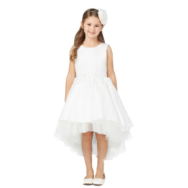 girls white dress top