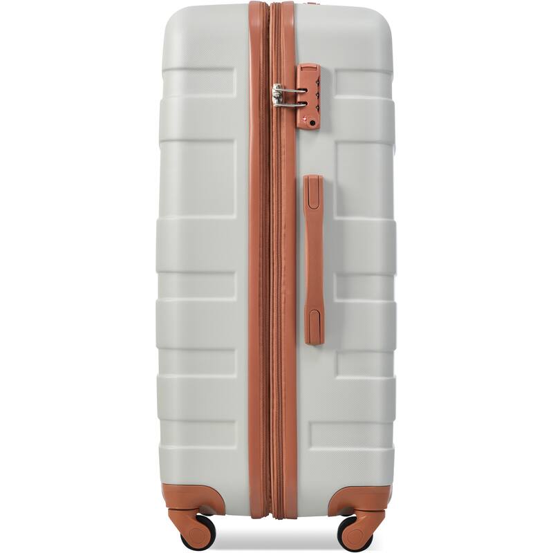 3 Pcs Luggage Set, Expandable ABS Hardshell Suitcases Spinner Wheels with TSA Lock 20''24''28''