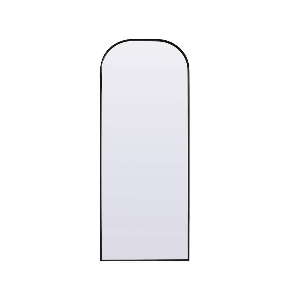 Indigo Home Metal Frame Arch Full Length Mirror 28x74 Inch