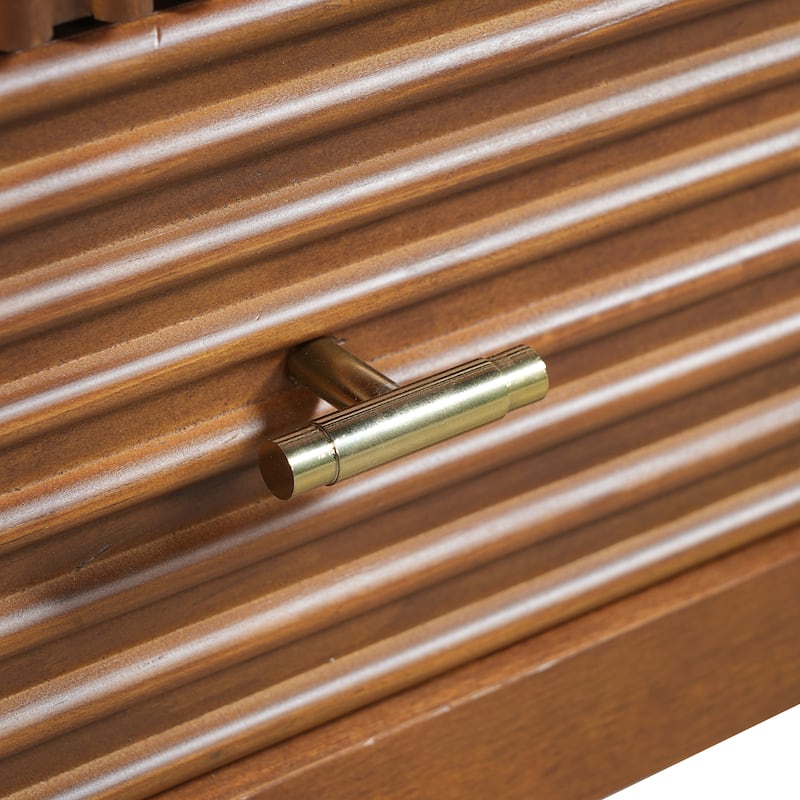 Christopher Knight Home - Mid-Century Freestanding Bathroom Vanity with Ceramic Sink, Flip-Up & Dual Drawers