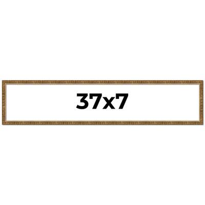 37x7 Frame Gold Solid Wood Picture Frame - Complete Modern Photo Frame