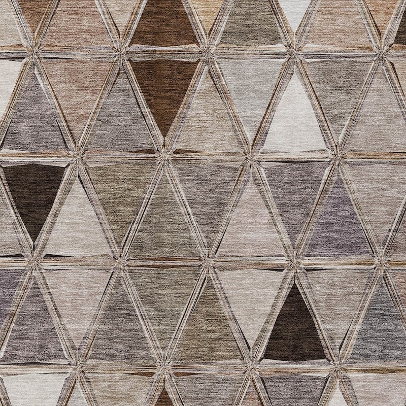 HomeRoots Geometric Transitional Rectangle Outdoor Rug