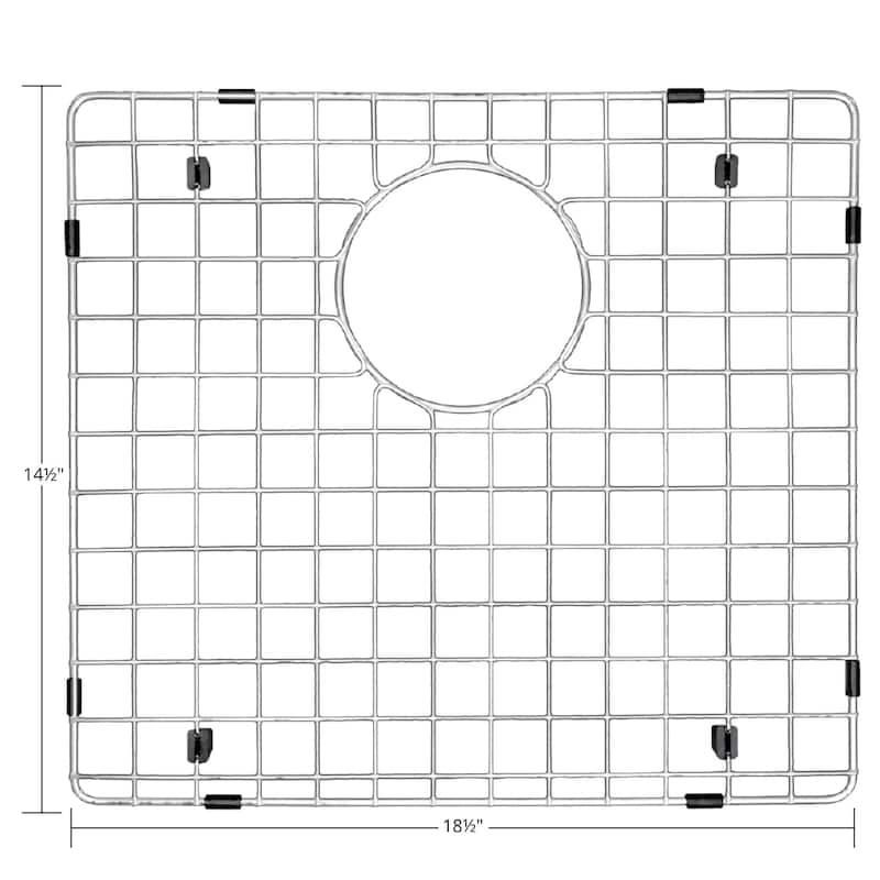 Karran USA GR-3019 18-1/2" L x 14-1/2" W Stainless Steel Basin Rack - Stainless Steel