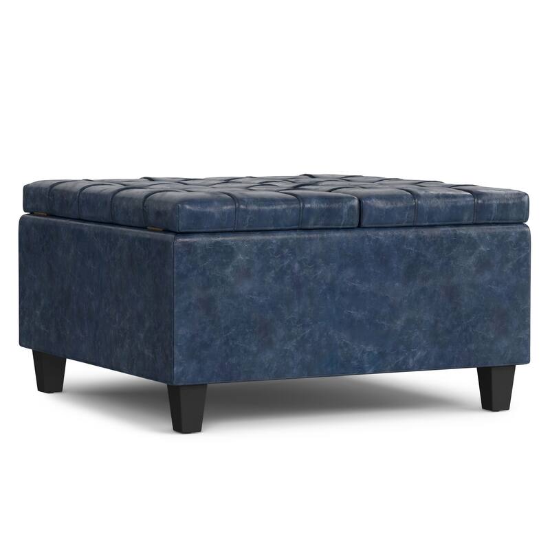 WYNDENHALL Elliot 30 inch Wide Transitional Square Table Ottoman
