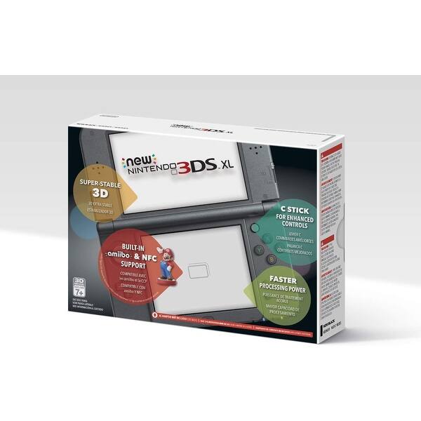 Shop Nintendo New 3ds Xl Black Overstock 30789887