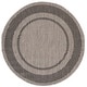preview thumbnail 27 of 83, SAFAVIEH Courtyard Diann Indoor/ Outdoor Waterproof Patio Backyard Rug 4' Round - Beige/Black