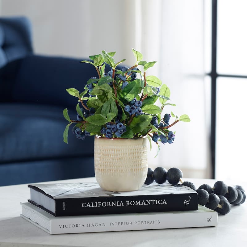 Uttermost Blueberry Fields Accent - 10"W x 12"H x 10"D