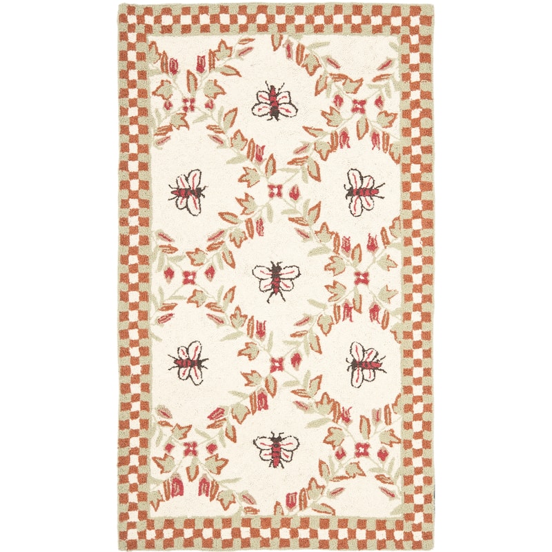 SAFAVIEH Handmade Chelsea Aubree French Country Trellis Wool Rug
