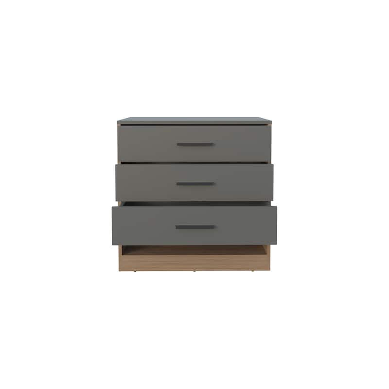 Modern Finish Dresser, 3 Drawers, 1 Shelf with durable materials,FSC Certified CPSIA Compliant