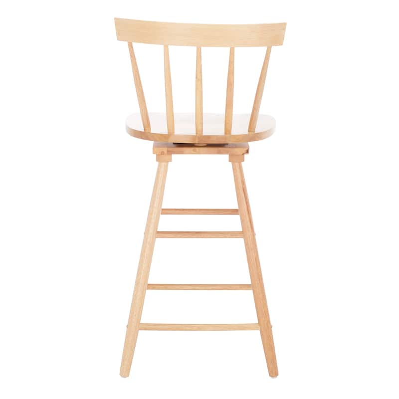 SAFAVIEH Haralda Swivel 25-inch Counter Stool - 17 In. W x 17 In. D x 38 In. H - 17Wx17Dx38H