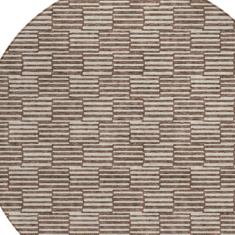 HomeRoots Geometric Transitional Rectangle Outdoor Rug
