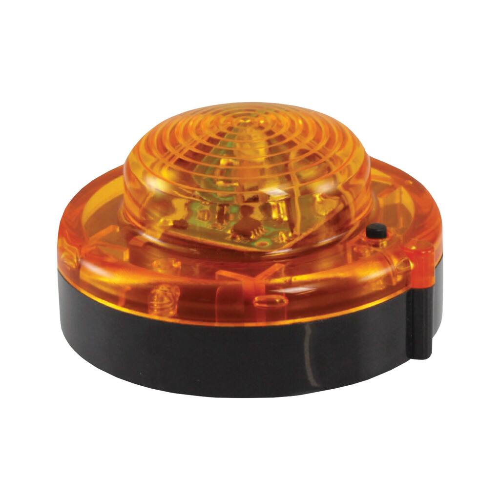 LED Pumpkin Light - Battery Operated - Orange - 1.75" Height x 3" Diameter