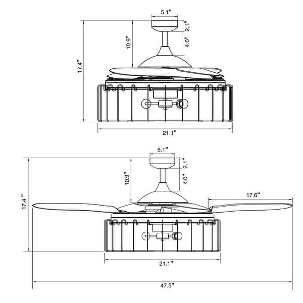 Fanaway Sheridan 48inch AC Ceiling Fan with Light Bed Bath & Beyond