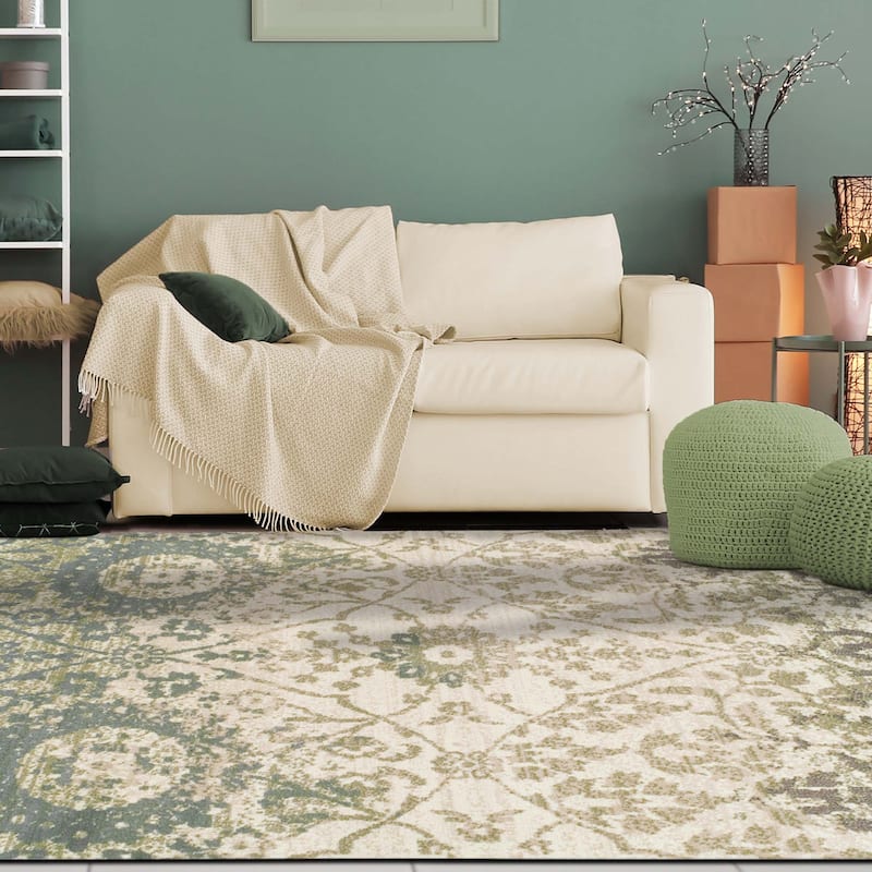 Superior Pendleton Traditional Floral Indoor Runner or Area Rug