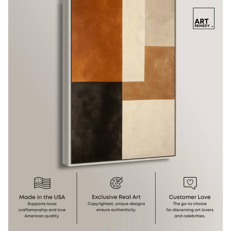 Tonal Grid II Canvas by Art Remedy