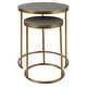 preview thumbnail 3 of 3, Uttermost Aragon Brass Nesting Tables, S/2 - 20"W x 24"H x 20"D