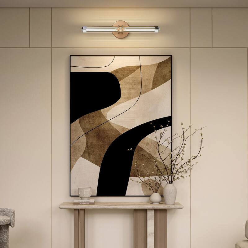 KAYLA 18/24-inch -Triangular Pyramid Crystal Vanity Light - Copper Single Pack