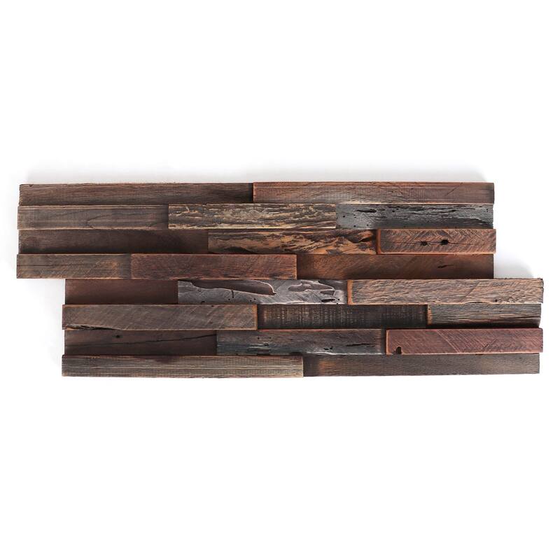 Teak Wall Panels - 12 panels - Seared
