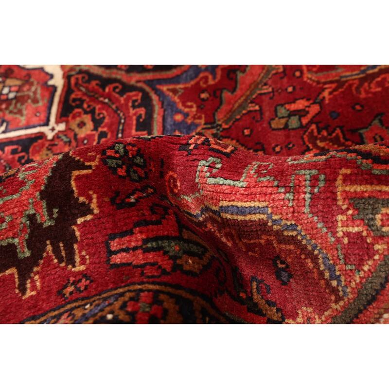 ECARPETGALLERY Hand-knotted Sarabi Dark Red Wool Rug - 6'8 x 9'6