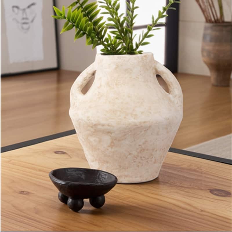 Pottery Modern Decorative Vase Featuring Unique Sculptural Form