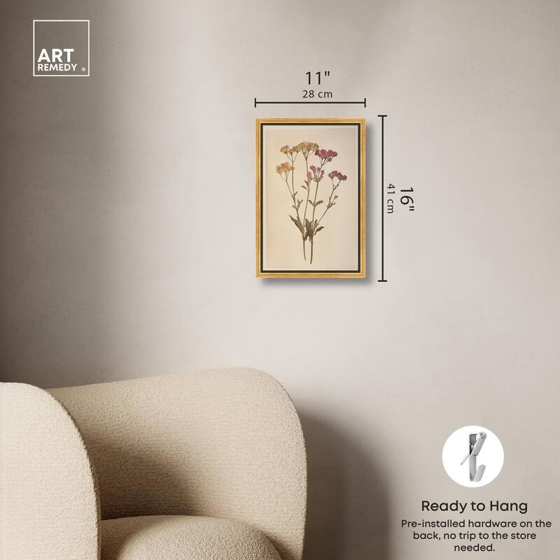 Dried Flower Canvas by Art Remedy