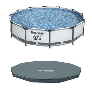 Bestway Steel Pro 12ft x 30in Frame Above Ground Pool Set with Pump - 56