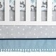 preview thumbnail 6 of 6, Lambs & Ivy Stay Wild Blue/Gray Woodland Animals Nursery 4-Piece Baby Crib Bedding Set