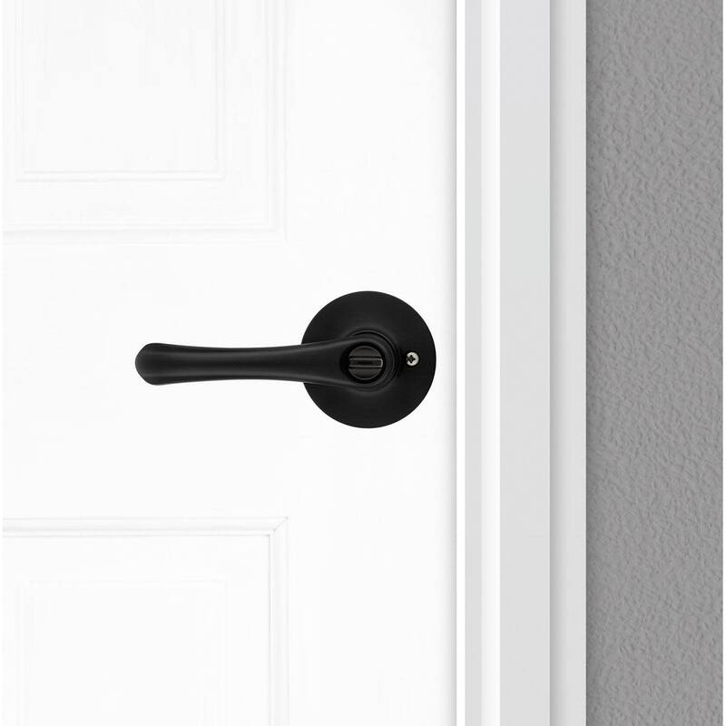Kwikset Grapevine Privacy Door Lever Set with Round Rose from the