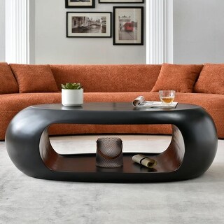 Contemporary Oval Coffee Table - Bed Bath & Beyond - 39888092