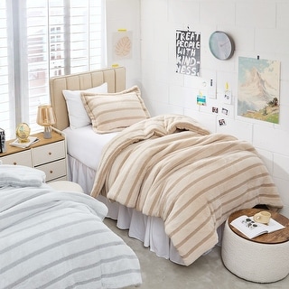 Coma Inducer® Cozzzzzzzzzzzzzzzzy Almond Cream Stripe XL Comforter