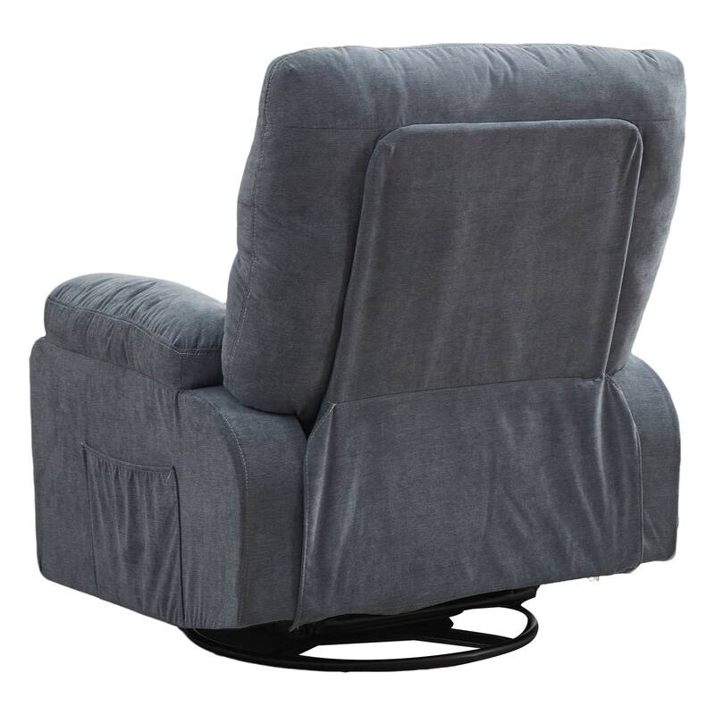 Recliner Chair,360 Degree Rotating Swing Single Sofa Chair, Equipped with Soft Cushion and Backrest, Comfortable Armchair