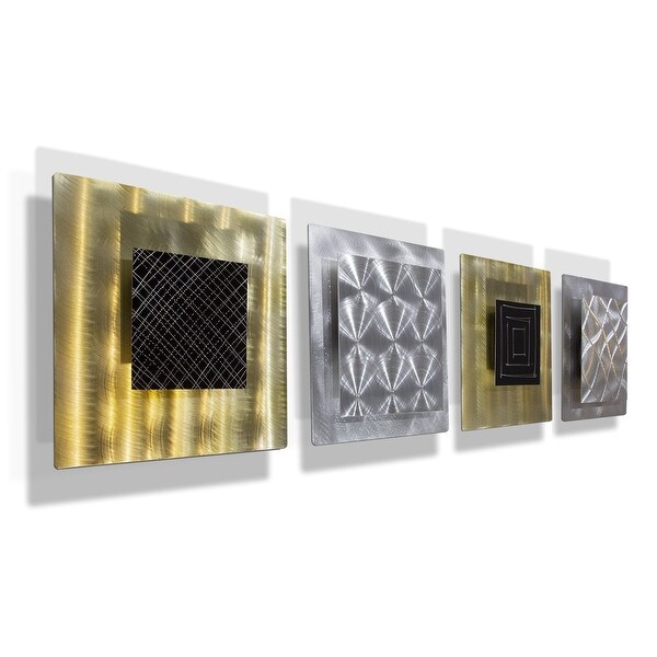 Statements2000 Silver 3d Metal Wall Art Modern Accent Decor Jon