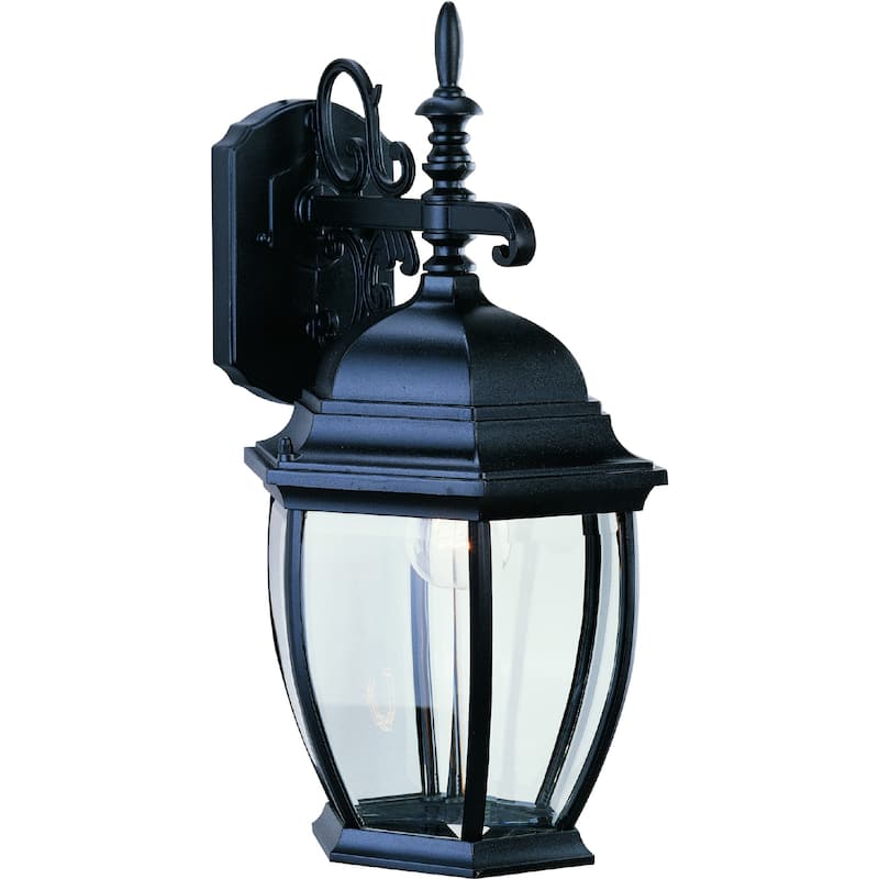 Volume Lighting 1-Light Black Outdoor Wall Sconce