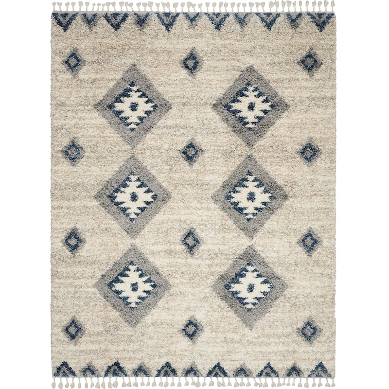 Nourison Scandinavian Geometric Shag Area Rug