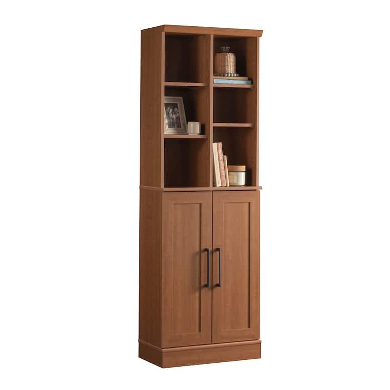 Wood Storage Cabinet with Versatile Storage, Brown - 23.31"W x 12.99"D x 71.42"H