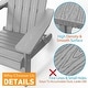 preview thumbnail 24 of 56, WINSOON All Weather HIPS Outdoor Folding Adirondack Chairs Outdoor Chairs Set of 4
