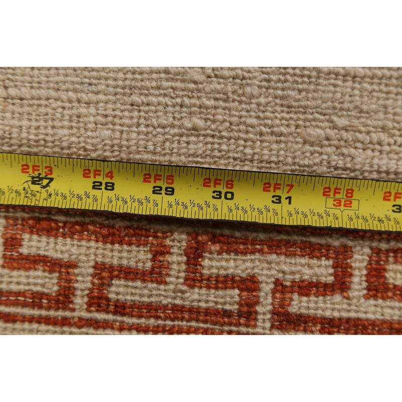 Geometric Bordered Oriental Gabbeh Kashkoli Wool Area Rug Hand-knotted - 3'1" x 5'1"