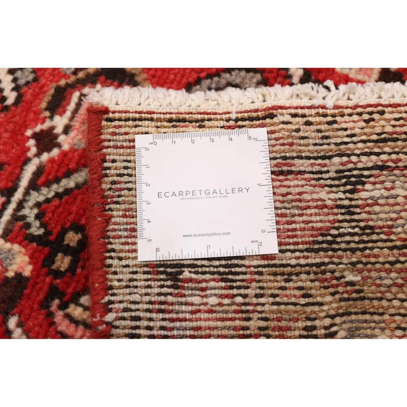 ECARPETGALLERY Hand-knotted Andelz Red Wool Rug - 3'4 x 9'10