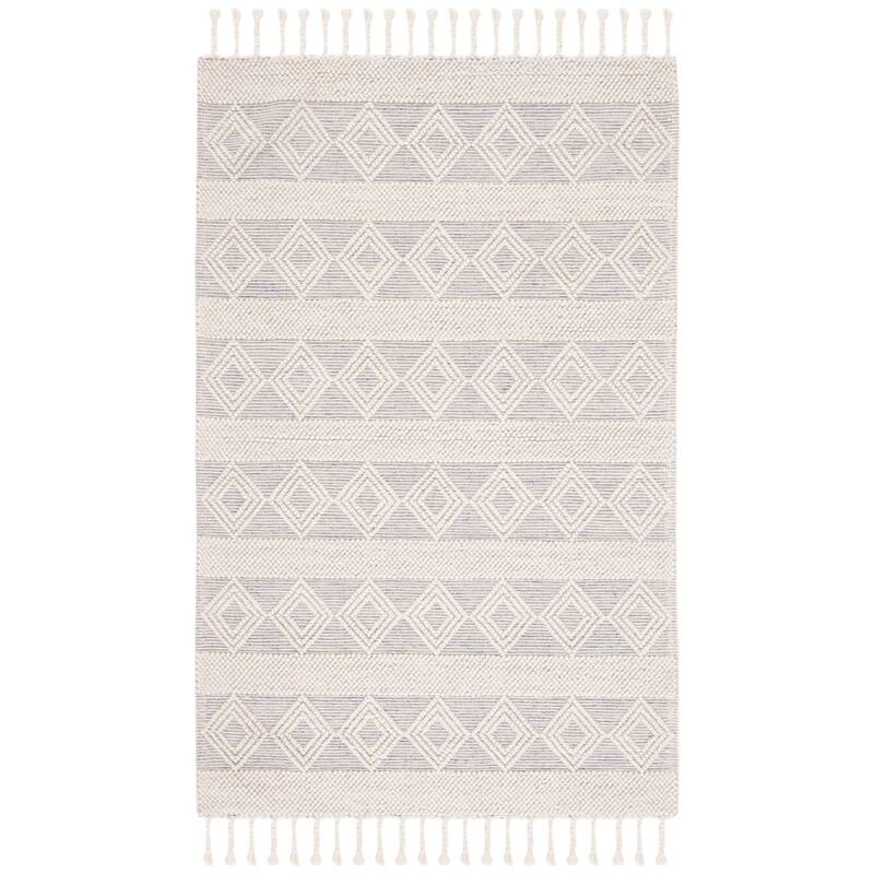 SAFAVIEH Handmade Natura Mariolina Transitional Wool Rug - 4' x 6' - Ivory/Beige