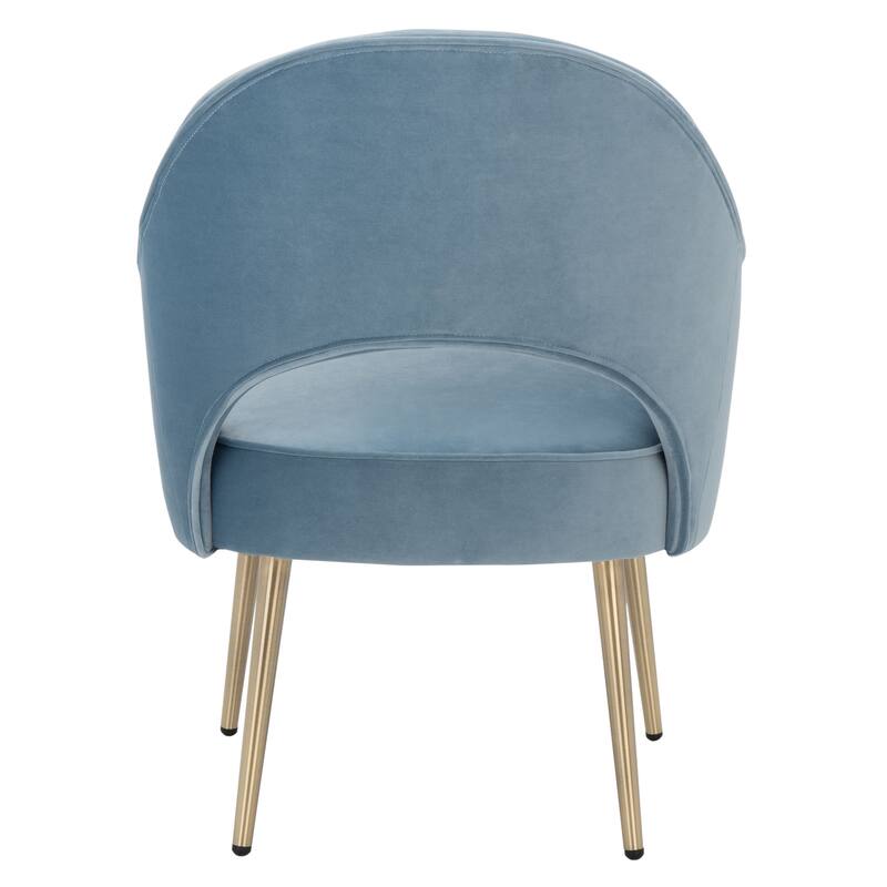 SAFAVIEH Manda Accent Chair - 23.2" W x 20.9" L x 31" H - 23Wx21Dx31H - Light Blue