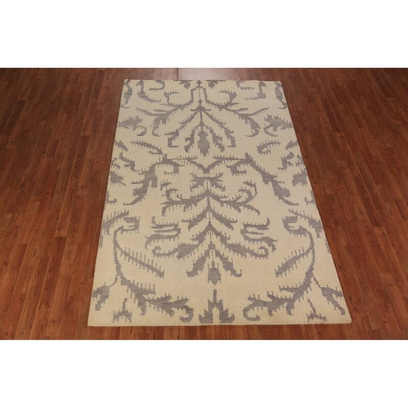 Moroccan Oriental Area Rug Handmade Wool Carpet - 5'1" x 7'11"