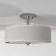 preview thumbnail 6 of 5, Parsons Studio Brushed Nickel 3 Light Semi Flush By Minka Lavery