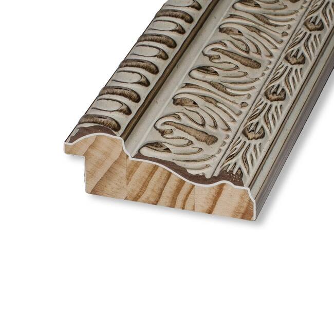 Fair Baroque Cream Ornate Raised Pattern Picture Frame